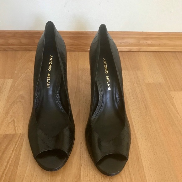 👠Antonio Melani Peep toe heels size 6.5 M - Picture 2 of 2